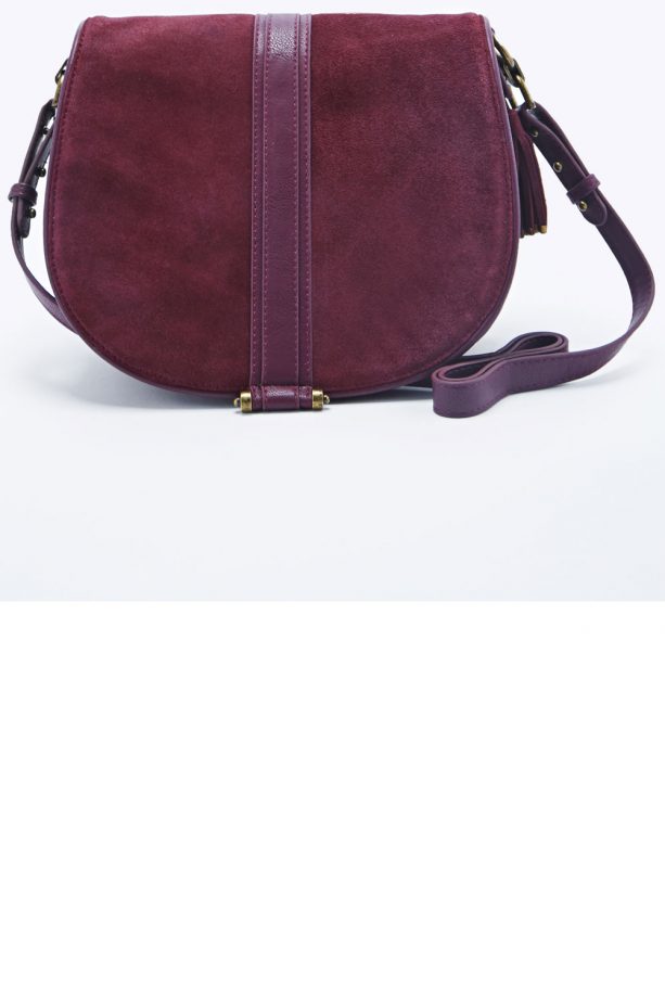 Urban Outfitters Deena & Ozzy Suede Tassle Bag In Burgundy, Was £38, Now £26.60