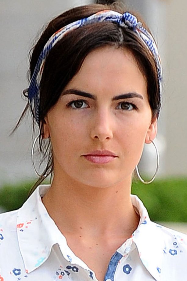 Camille Belle Keeps It Casual In Printed Headscarf Out And About In LA, 2014