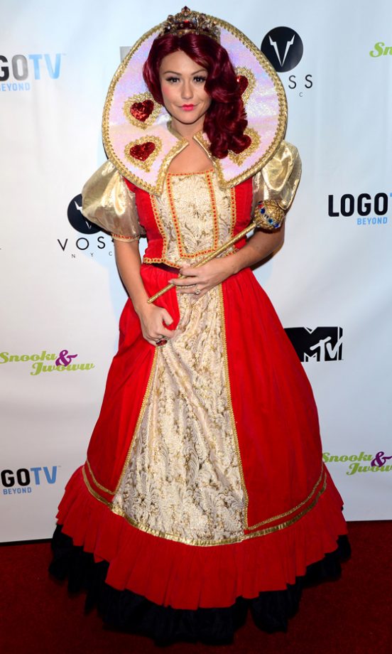Jenni J Woww Farley Dresses Up As Disney's Queen Of Hearts At A Halloween Party In New York, 2013