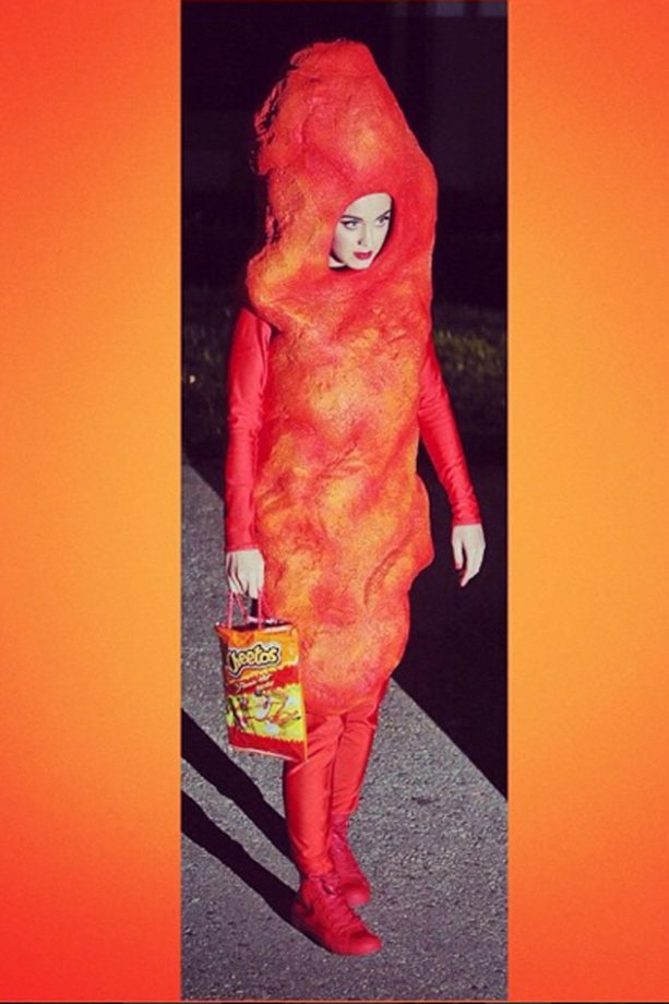Katy Perry in Cheeto Costume, Halloween 2014