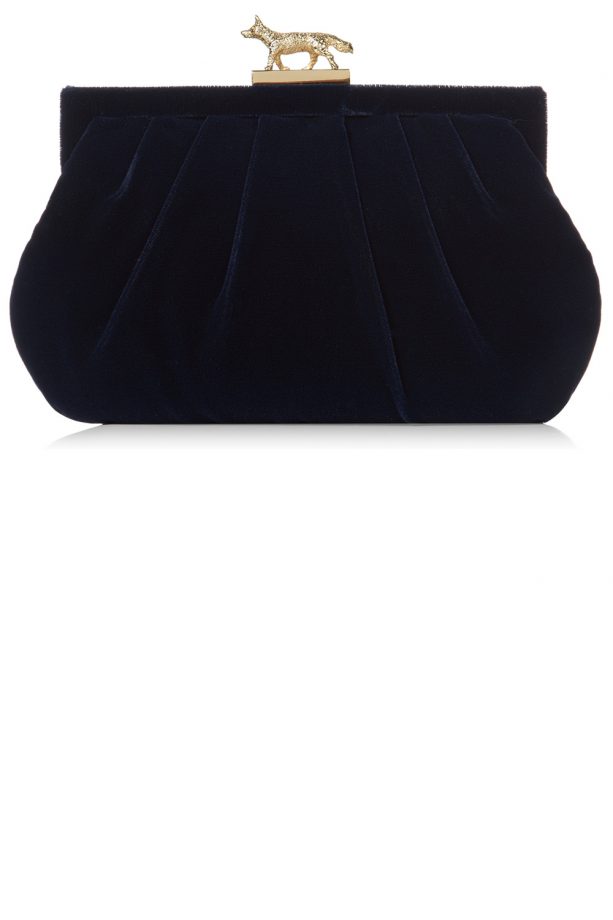 Wilber & Gussie Lily Velvet Clutch, £285
