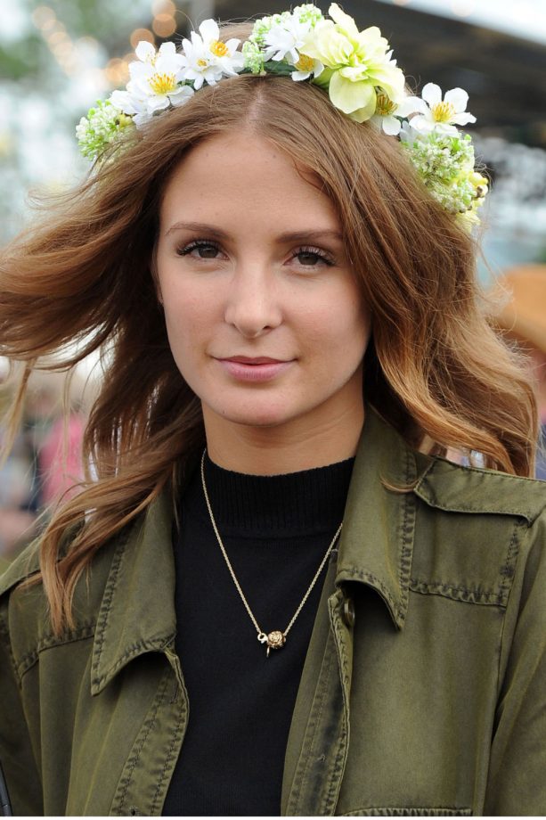 Millie Mackintosh Wears Festival-Style Floral Hairband For Glastonbury, 2013