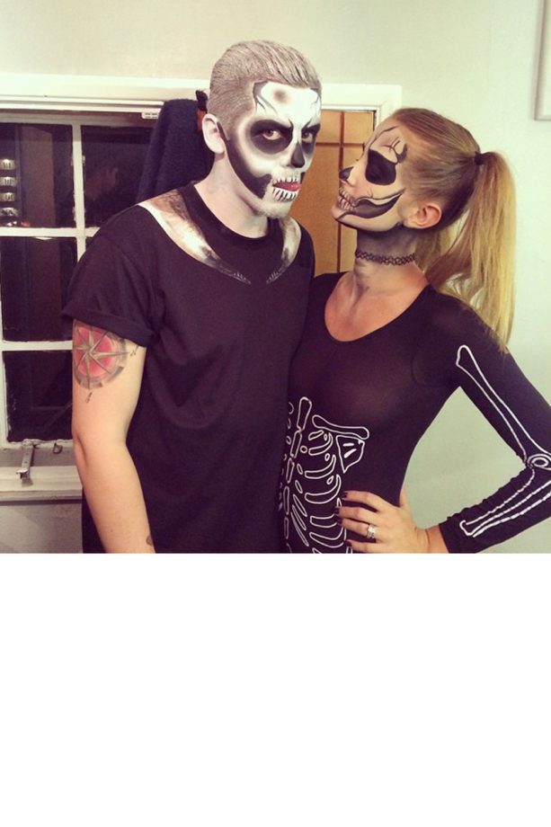 Millie Mackintosh And Professor Green Go Skeletal For Halloween, 2014