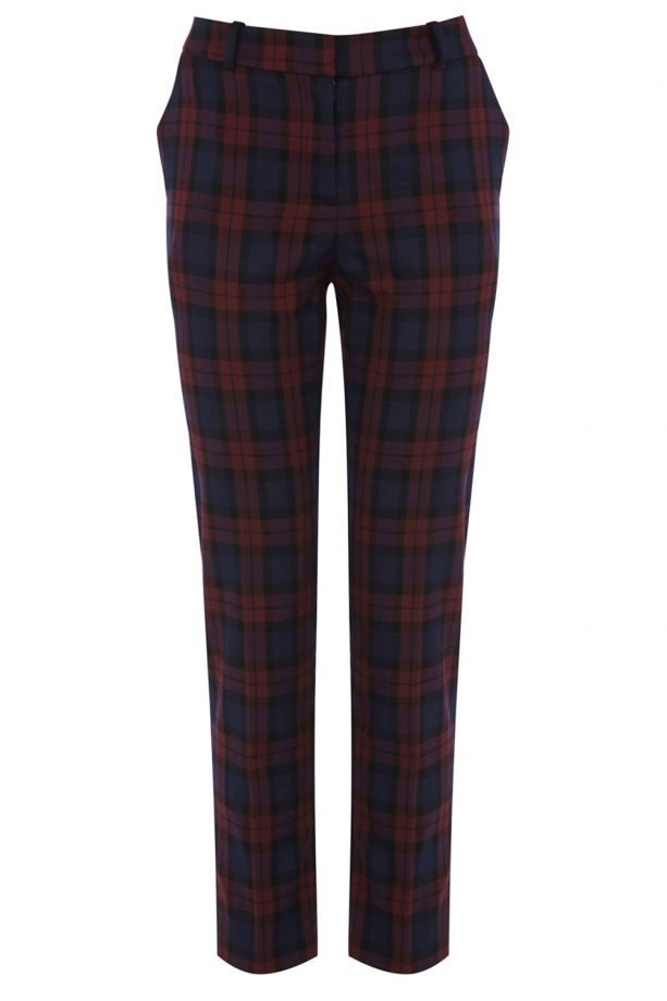 Oasis Claret Check Trousers, £40