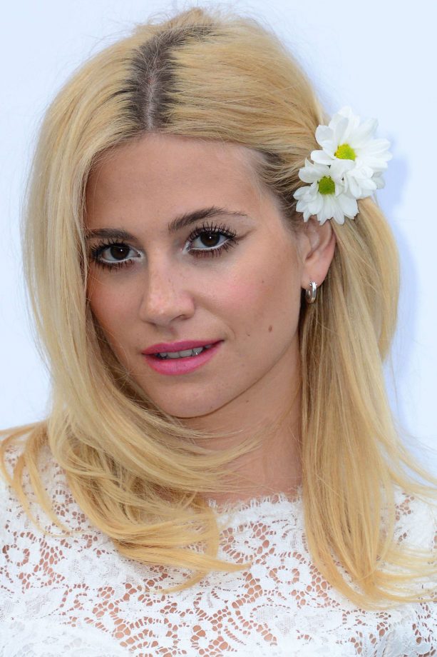 Pixie Lott Shows Off Blonde Locks With Pretty Daisy 'Do For 'One For The Boys' Charity Ball, 2014