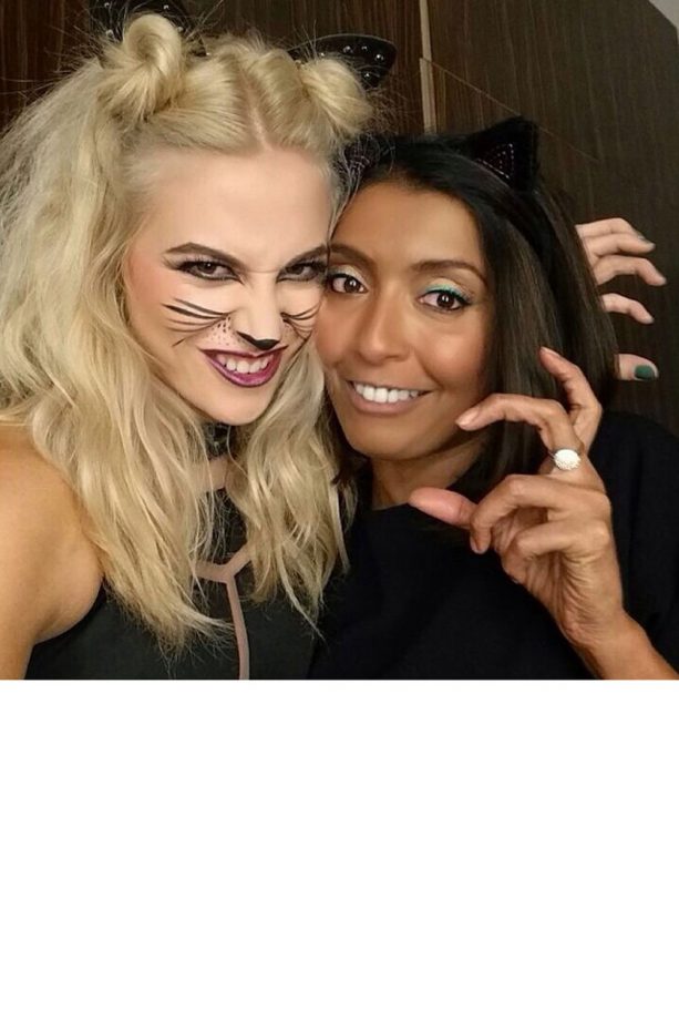 Pixie Lott Goes For The Traditional Cat Halloween Costume, 2014