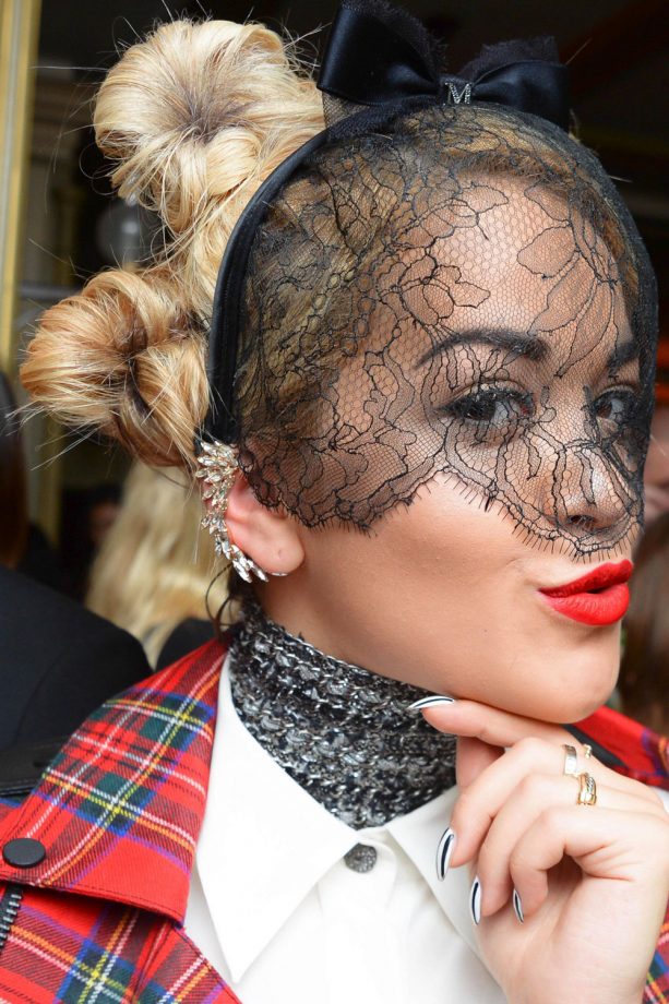 Rita Ora Wows In Bold Bow Hairband 'Mademoiselle C' Film Screening, 2013
