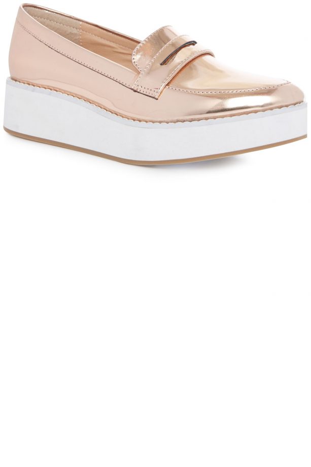Primark Rose Gold Loafer Flatform, £14