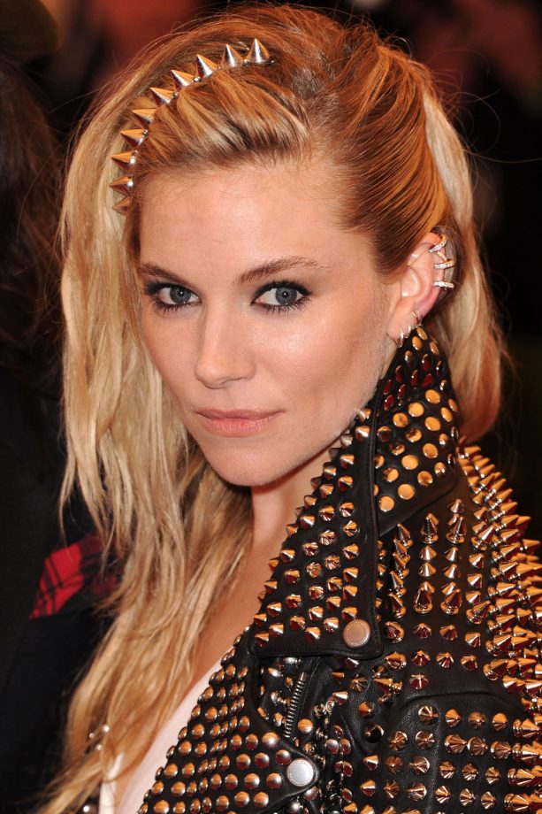Sienna Miller Rocks Studded Style For The Met Ball, 2013