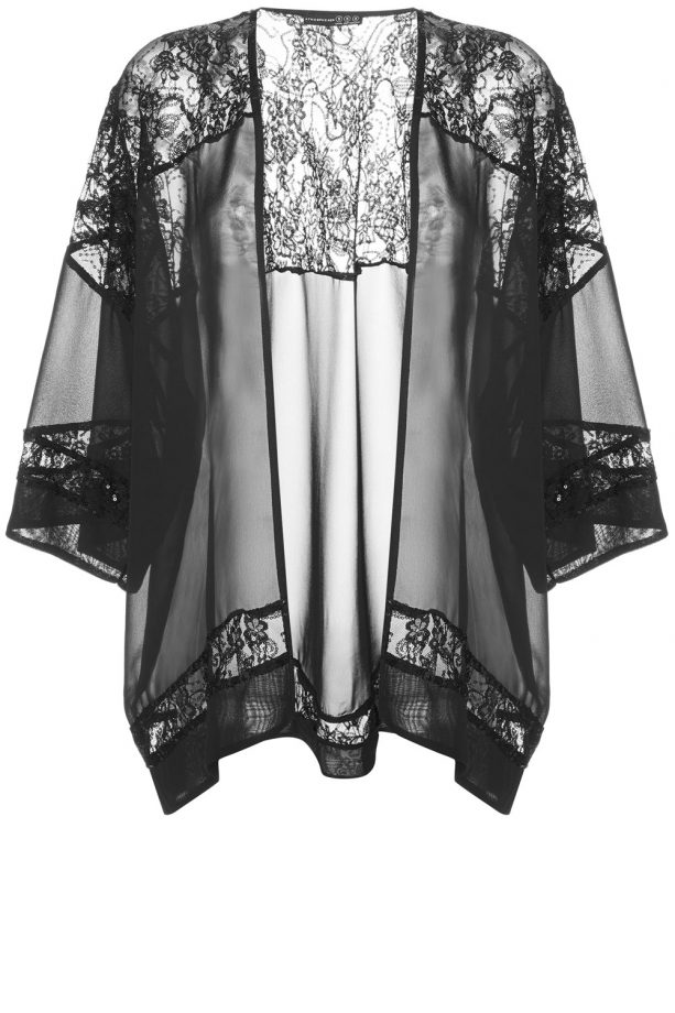 Primark Sequin Lace Sheer Kimono, £13