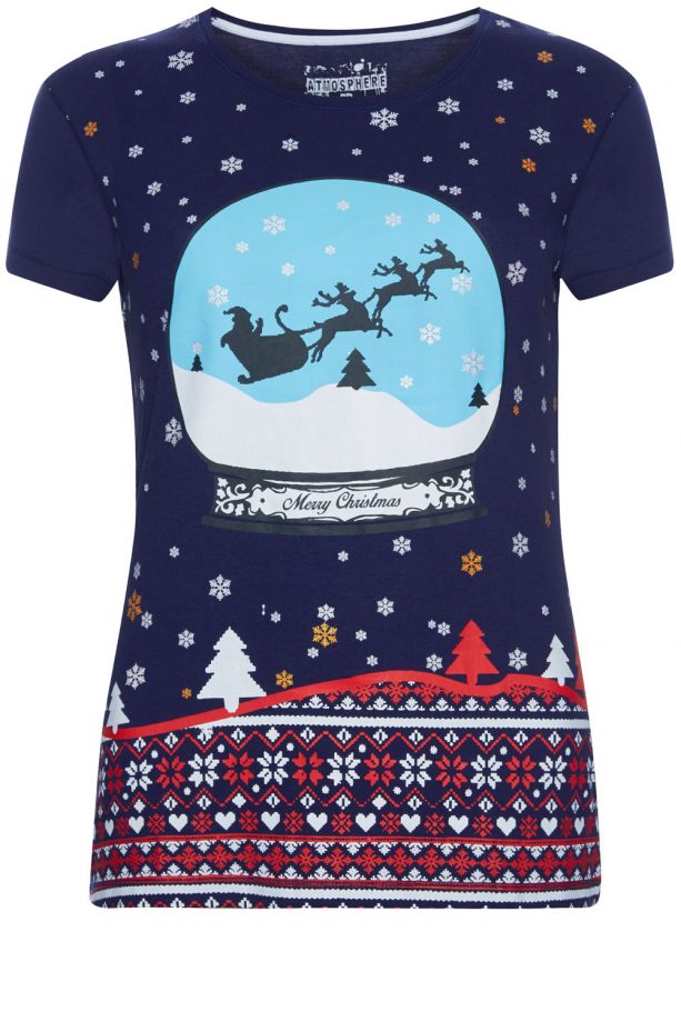 Primark Snowglobe Christmas Tee, £3