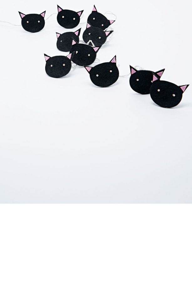 Urban Outfitters String Felt Cats In Black, Was £15, Now £7.50