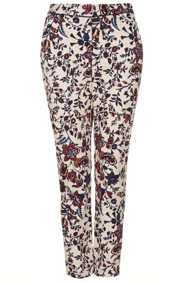 Topshop Floral Cigarette Trousers, £38