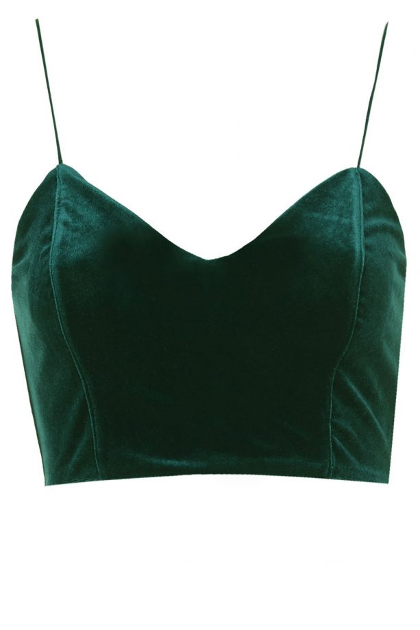 Topshop Velvet Bralet, £22