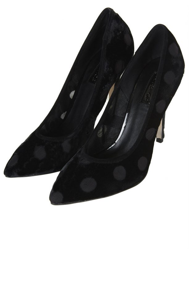 Topshop Velvet Court Shoes, £50