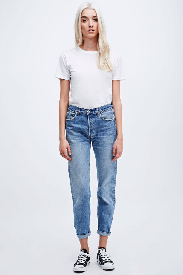Urban Outfitters Urban Renewal Vintage Customised Levi's 501 Jeans In Blue, Was £45, Now £31.50