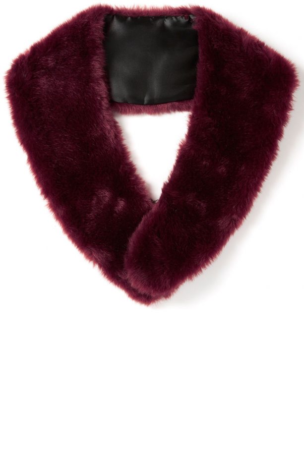 Primark Wine Faux Fur Stole, £6