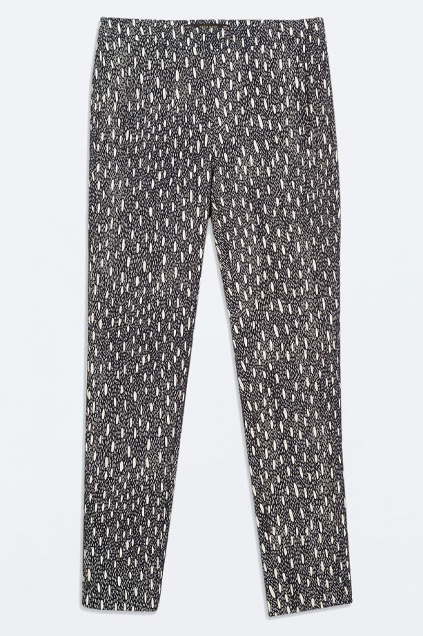 Zara High Waisted Jacquard Trousers, £29.99