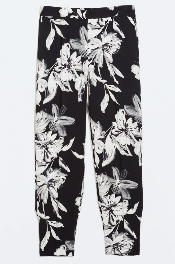 Zara Print Trousers With Elastic Waist, £29.99