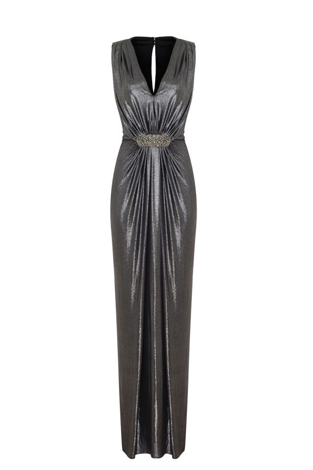 Debut at Debenhams Gunmetal Maxi Dress, £130