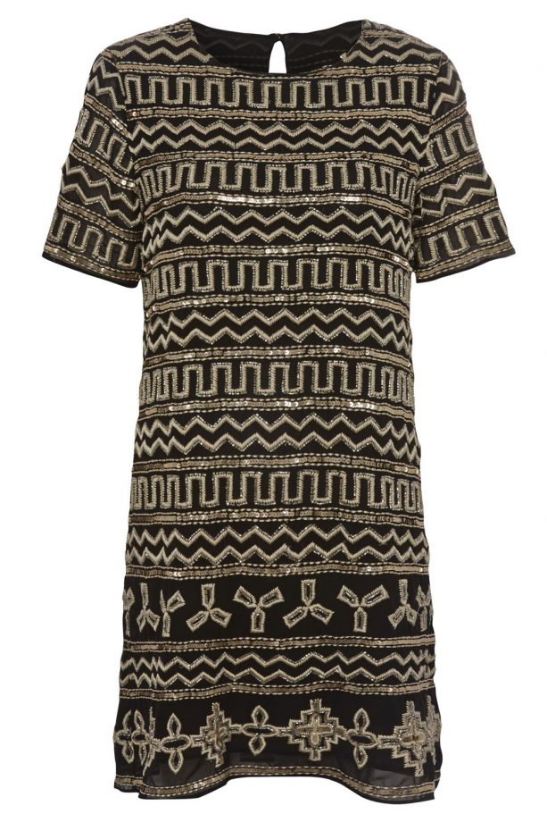 George Gold Embellished Pattern Dress, £55 (Coming Soon)