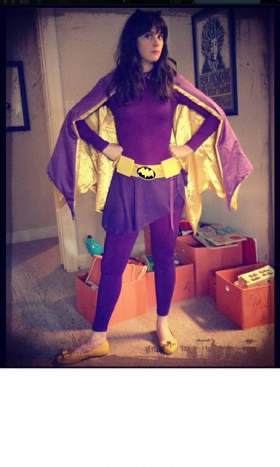 Zooey Deschanel Shows Off Her Geeky Side In A Batwoman Costume, 2013
