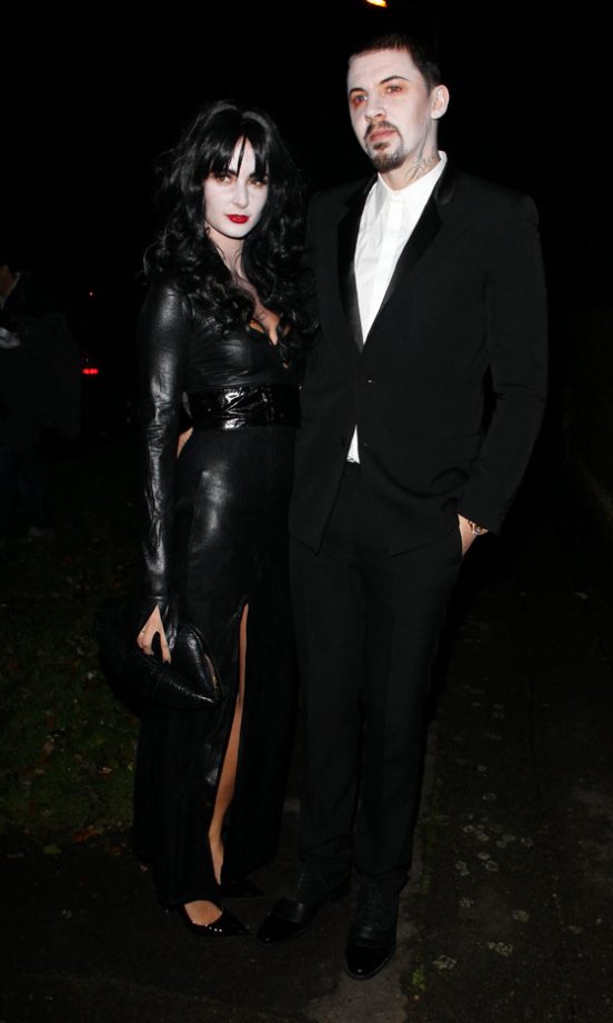 Millie Mackintosh And Professor Green Hit Jonathan Ross' Halloween Party As Morticia And Gomez Addams, 2013