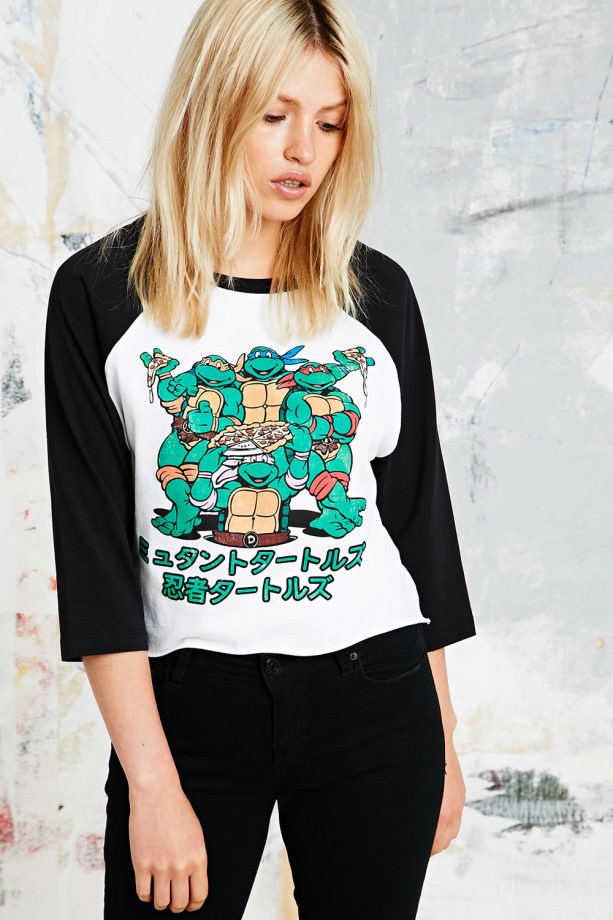 Urban Outfitters Teenage Mutant Ninja Turtle Crop Tee, Was £32, Now £16