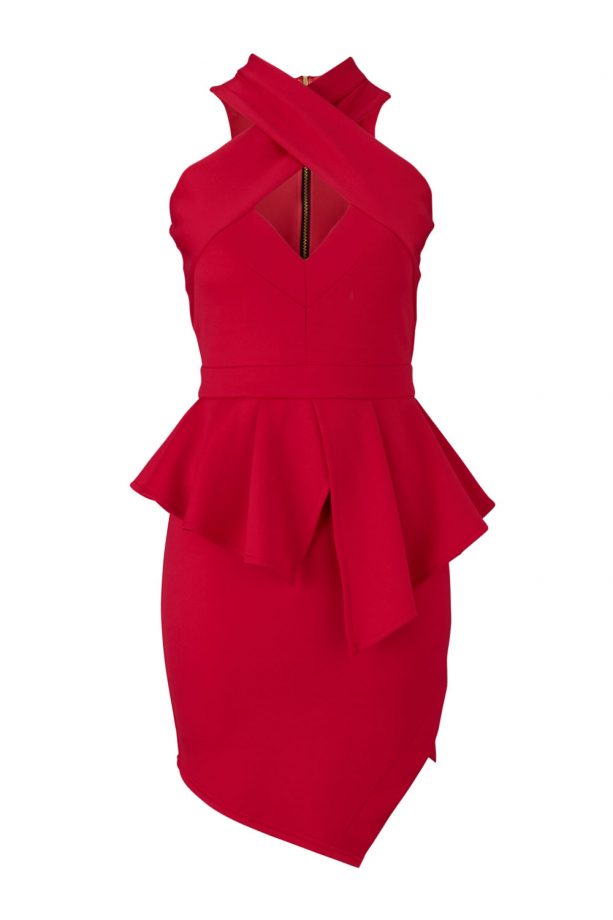 Samantha Faiers Cross Front Peplum Dress at Very.co.uk, £49