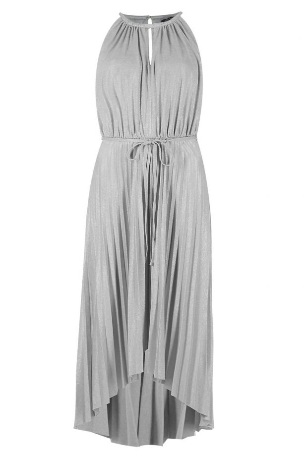 M&S Pleated Easy Care Skater Dress, £65