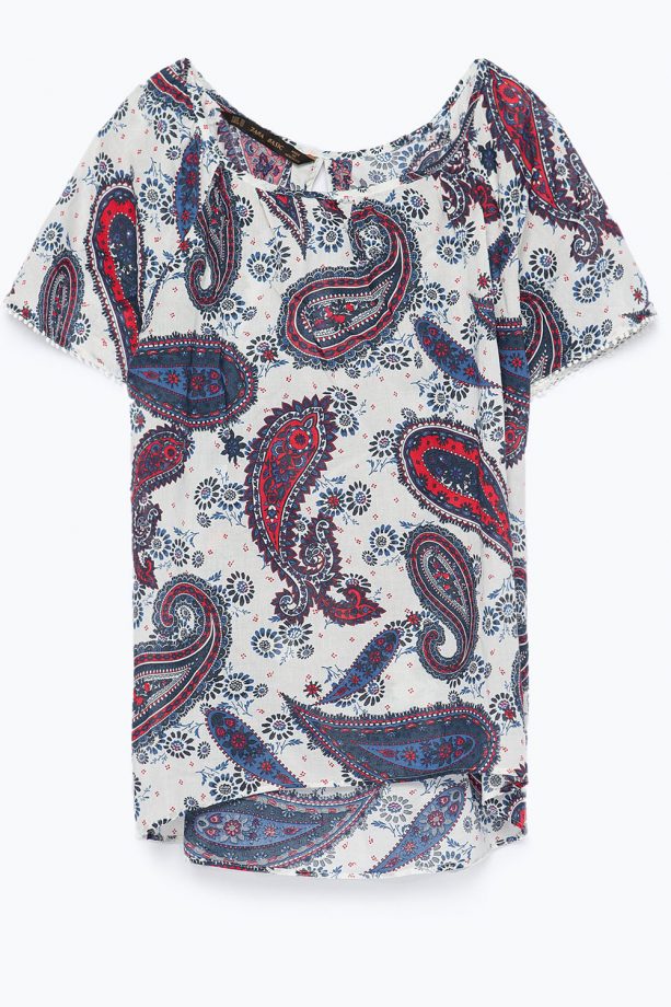 Zara Paisley Blouse, £25.99