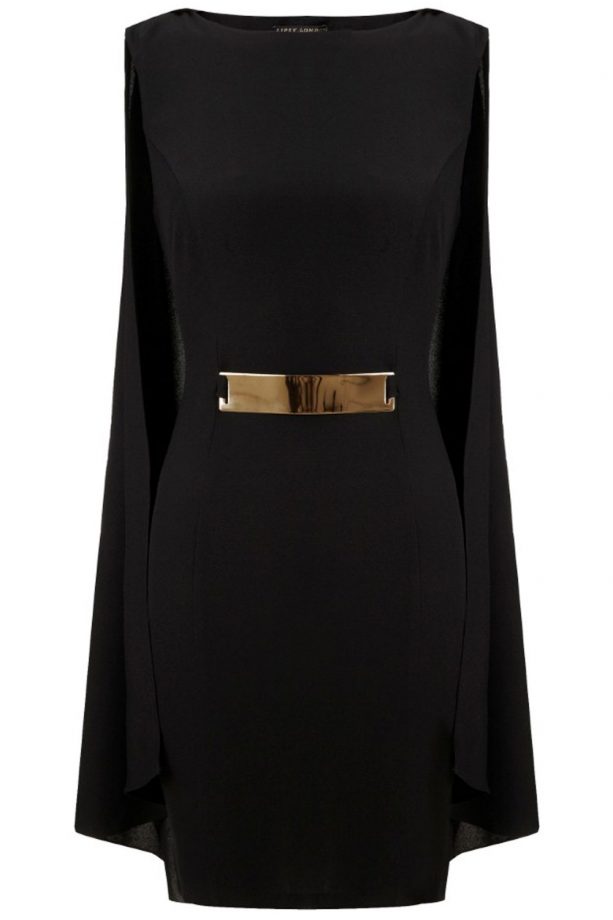 Lipsy Loves Michelle Keegan Bar Trim Cape Dress, £60
