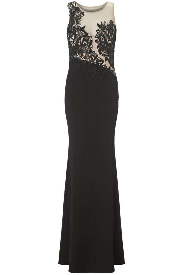 Lipsy Loves Michelle Keegan Mesh Trim Maxi Dress, £85