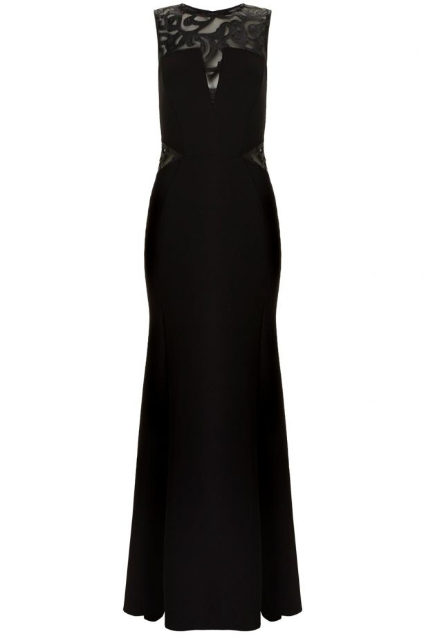 Lipsy Loves Michelle Keegan PU Insert Maxi Dress, £75