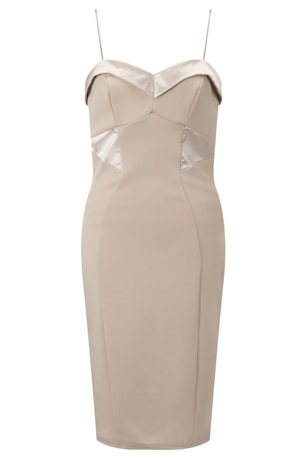 Lipsy Loves Michelle Keegan Nude Pencil Dress, £60