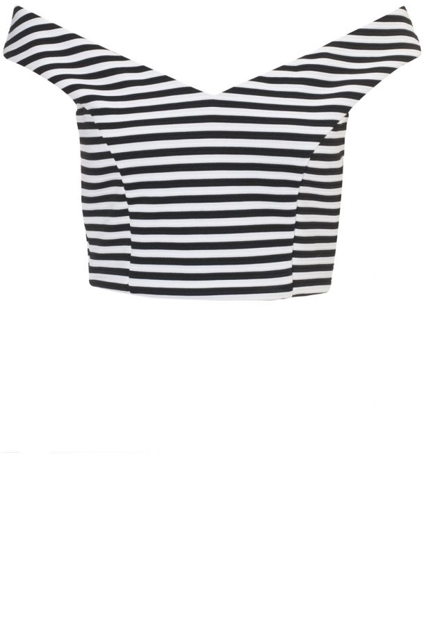 Lipsy Loves Michelle Keegan Monochrome Crop Top, £28