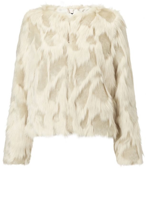 Lipsy Loves Michelle Keegan Faux Fur Jacquard Jacket, £85