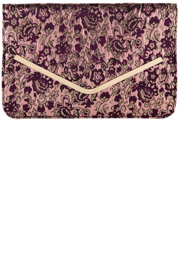 F&F Pink Brocade Clutch, £12