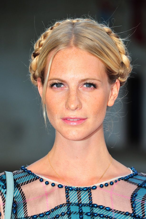 Poppy Delevingne With A Halo Braid at the Rush Film Premiere, 2013