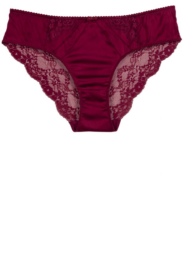 F&F Red Pleated Silk Knicker, £9