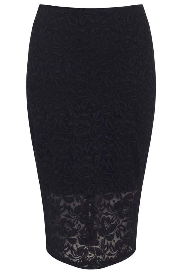 Lipsy Loves Michelle Keegan Lace Pencil Skirt, £40