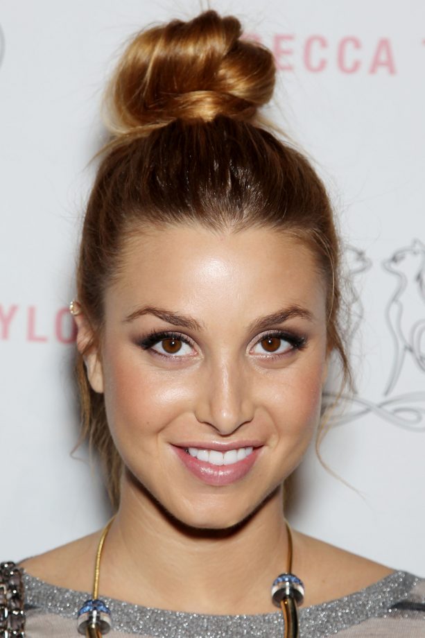 Whitney Port Wears A Top Knot At Mercedes Benz Fashion Week, 2011
