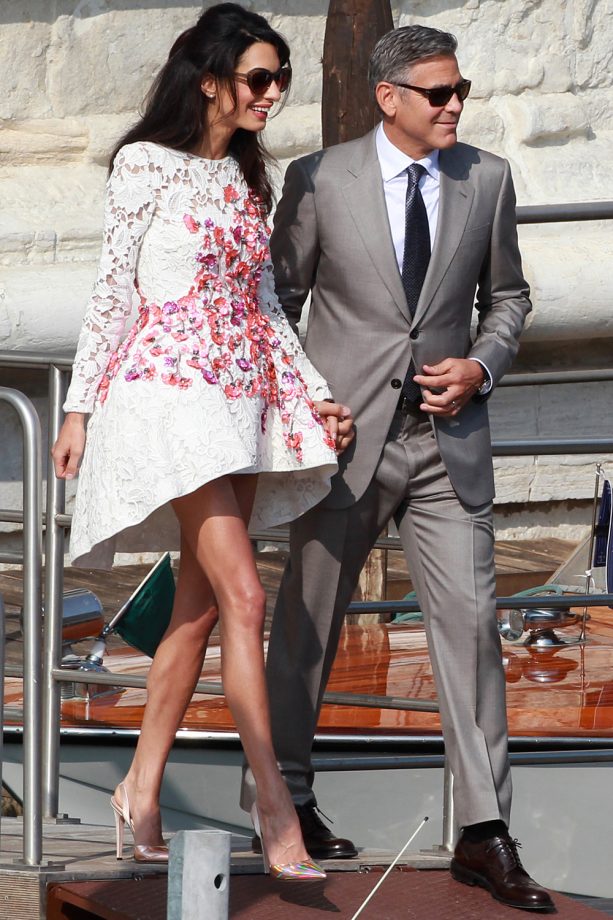 Amal Alamuddin Wears Giambattista Valli To Wed George Clooney