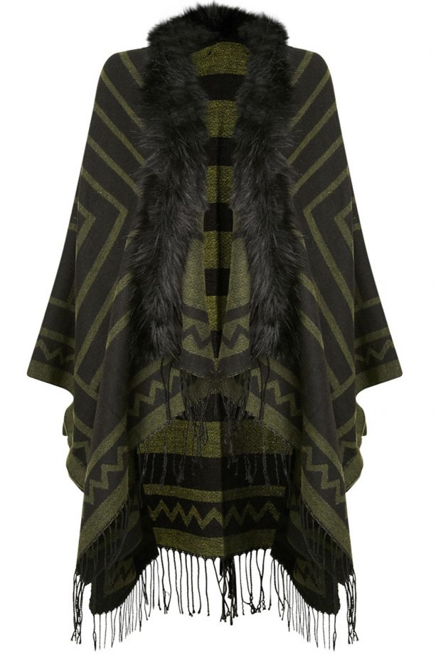 PrettyLittleThing Poncho, £35