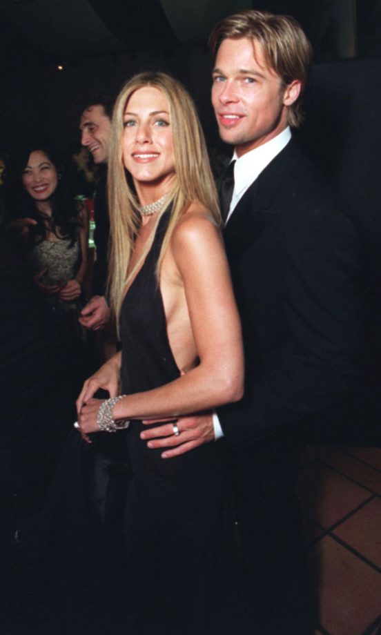 Jennifer Aniston And Brad Pitt At A Post Oscars Party In LA, 2000
