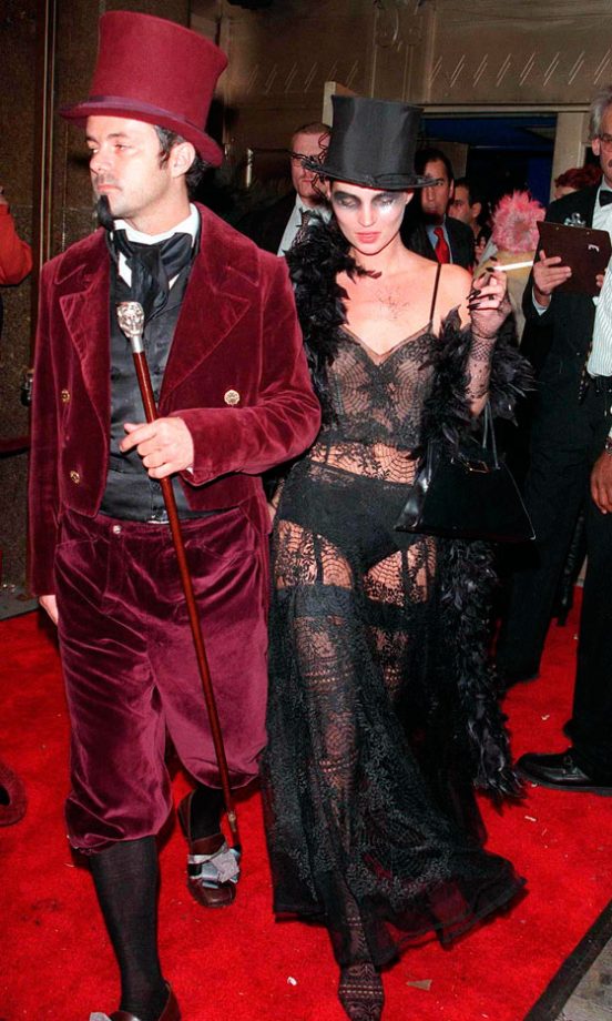 Kate Moss And Nellee Hooper Dress Up For The Super Club's Halloween Party, 1997