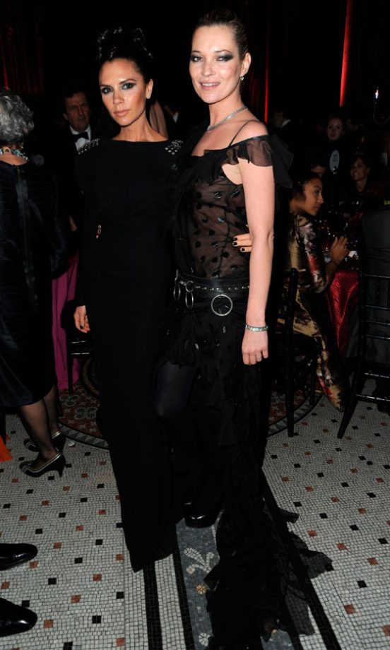 Kate Moss And Victoria Beckham At The British Fashion Awards, 2009