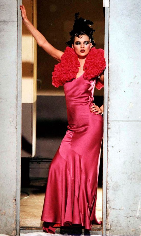 Kate Moss Modelling For John Galliano At Paris Fashion Week, 1995