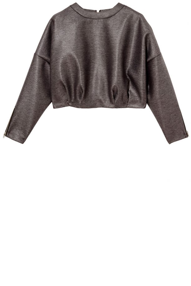 Asos White Metallic Scuba Jumper, £75