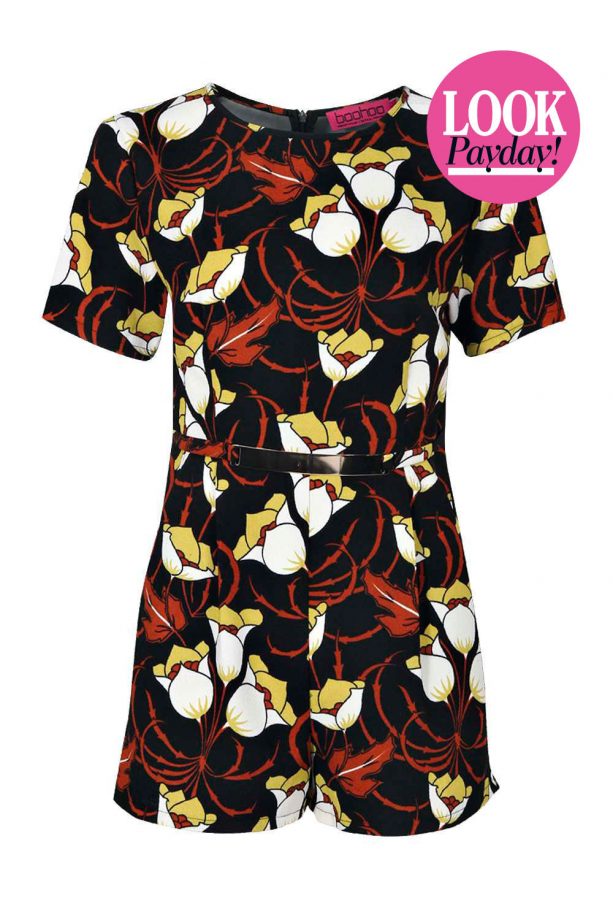 Boohoo Floral Playsuit, £20
